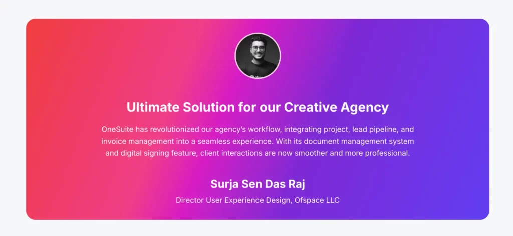 Surja Sen Das Raj's Review for onesuite vs clientmanager