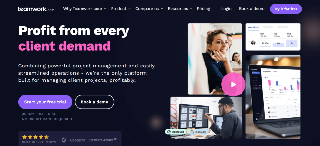 Teamwork home page