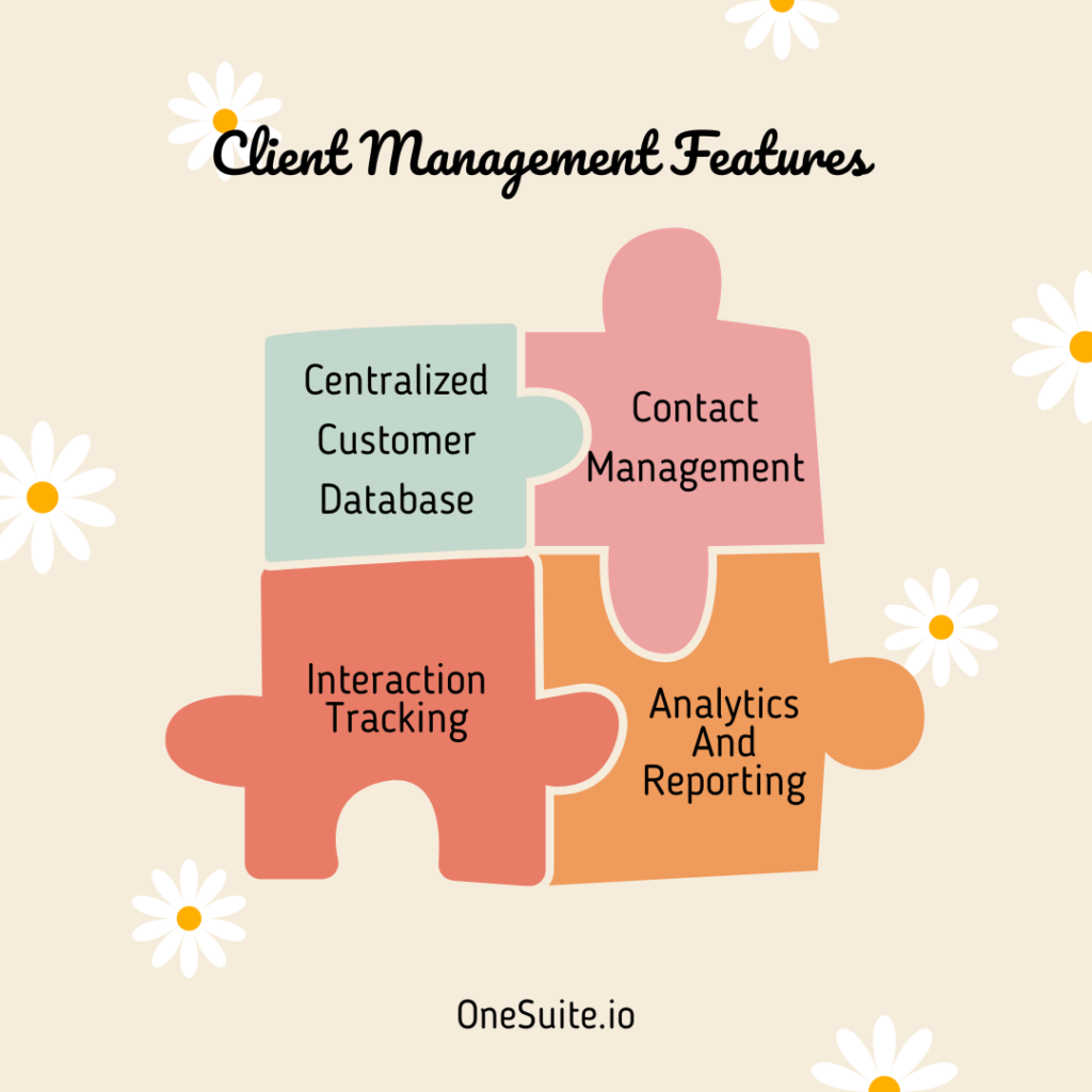 Client Management Features Client Management Features