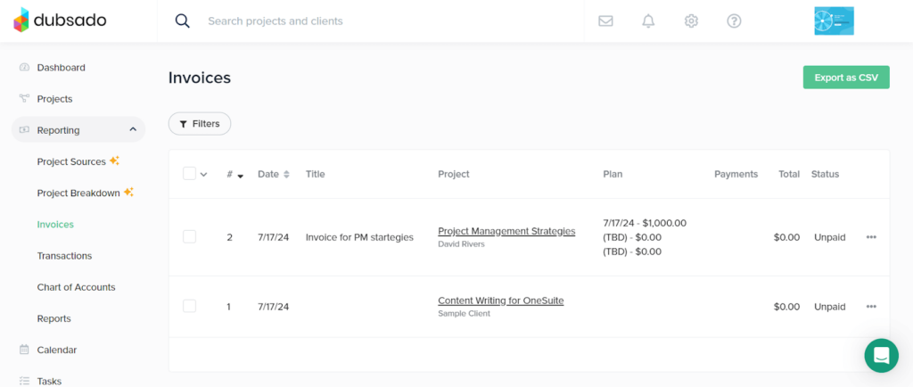 Dubsado Invoicing Dubsado Invoicing