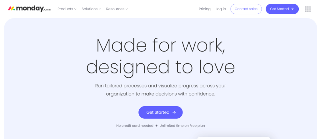 Monday- project management software