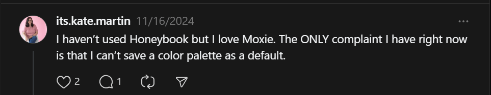 Moxie Review I for Moxie vs HoneyBook